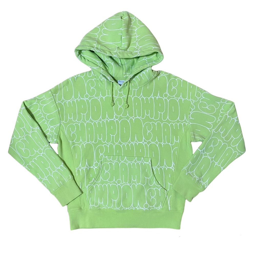 Champion Reverse Weave Bubble Script Neon Hoodie